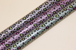 Offset Printed Glitter Synthetic PU