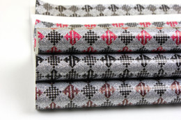 Offset Printed Glitter Synthetic PU