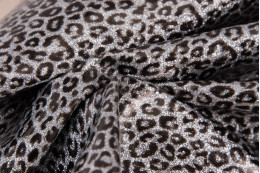 Offset Printed Glitter Synthetic PU