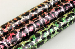 Printed PVC Glitter Leather