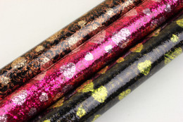 Printed PVC Glitter Leather