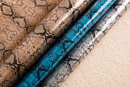 Snake Glitter Leather