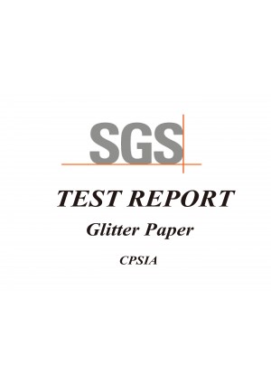 SGS Test Report - Glitter Paper - CPSIA (04 June 2018)