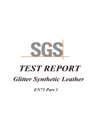 SGS Test Report - Glitter Synthetic Leather - En71 Part 3 (03 July 2018)