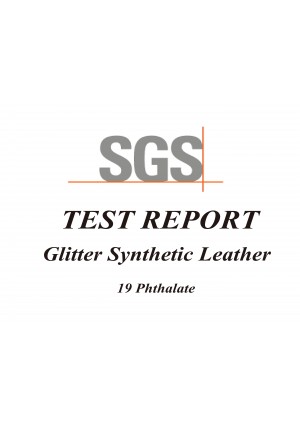 SGS Test Report - Glitter Synthetic Leather - 19 Phthalate (03 July 2018)